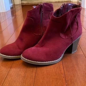 Ankle Boot Old Navy Red Boots Old Navy Shoes Dark Red Boots